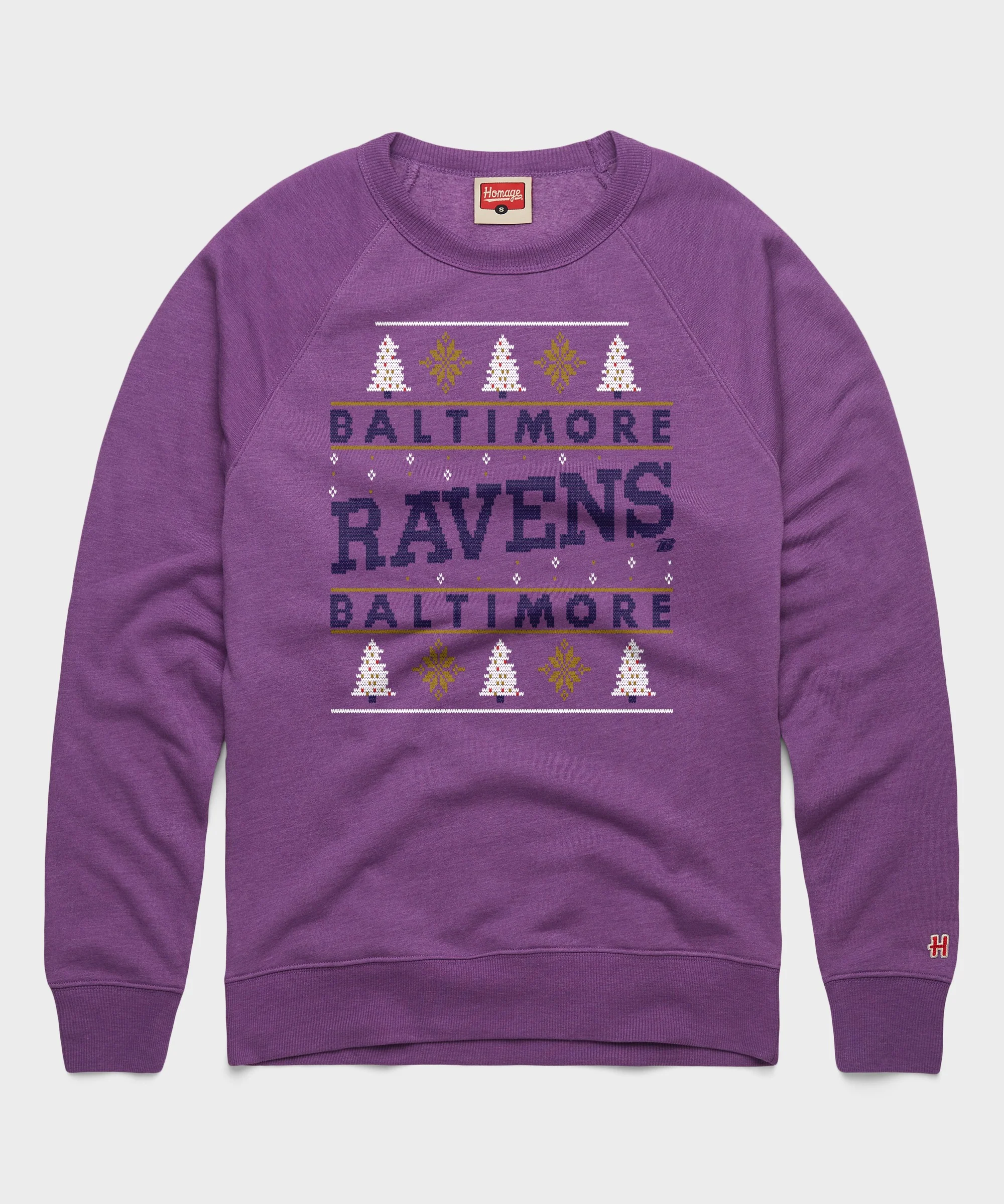 Baltimore Ravens Holiday Crewneck