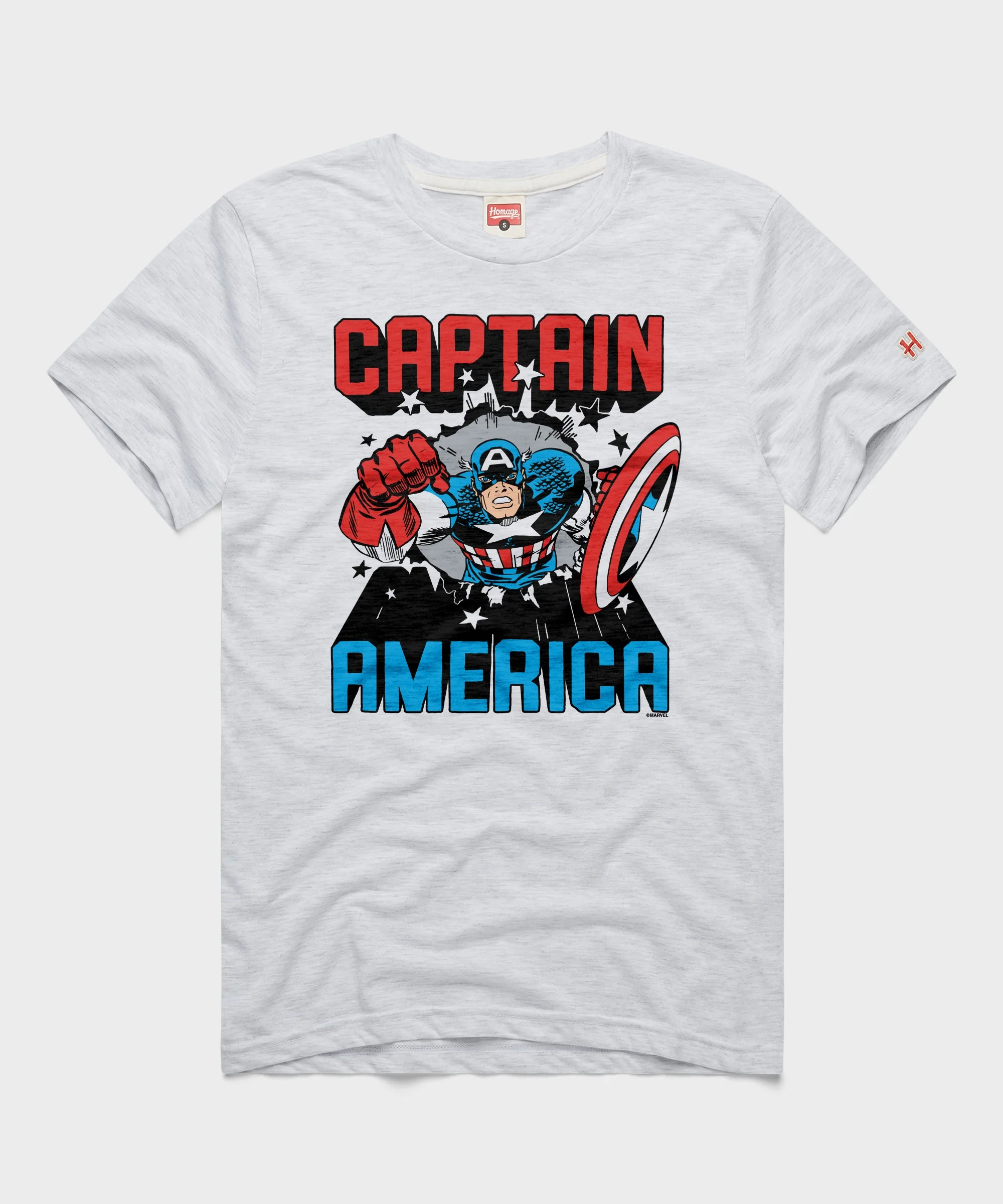 Captain America Bustin' Through