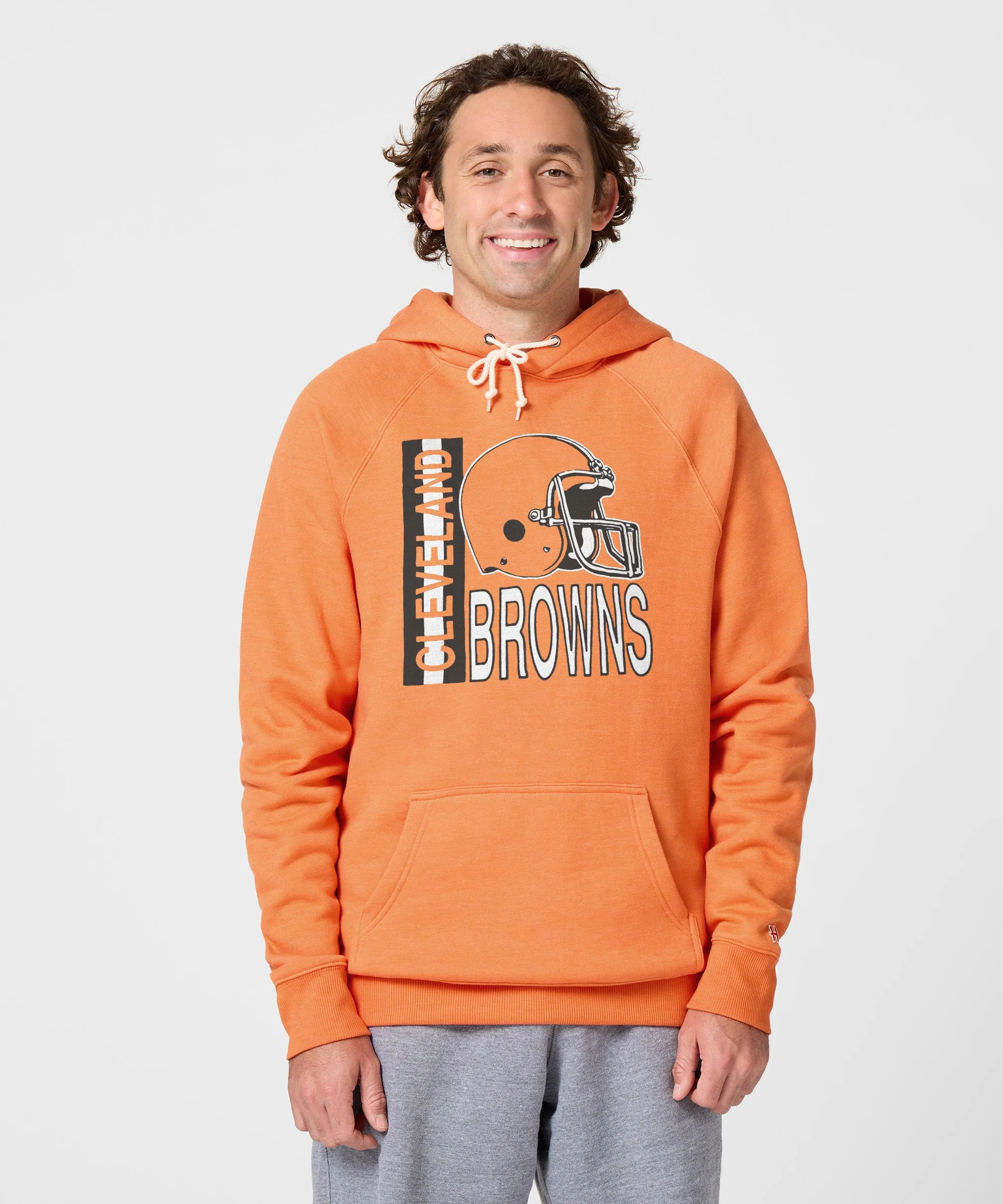 Cleveland Browns Helmet Stripe Hoodie - Image 3