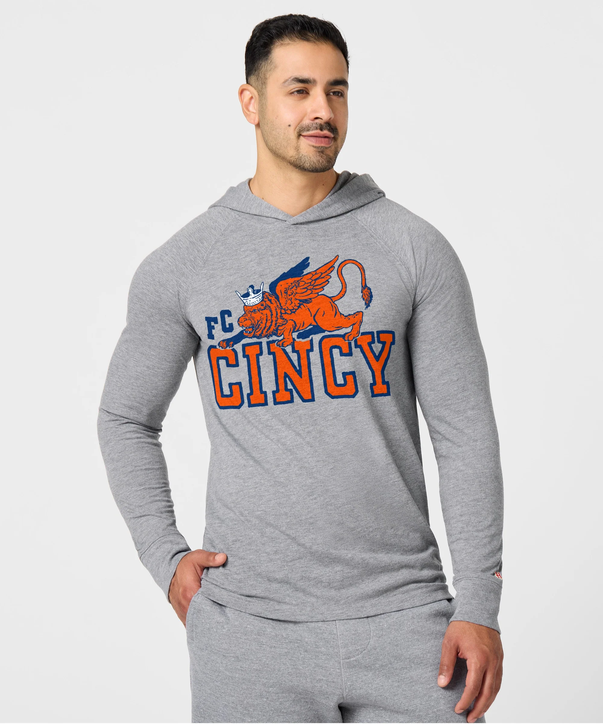 FC Cincy Lion And Crown Lightweight Hoodie - Image 3