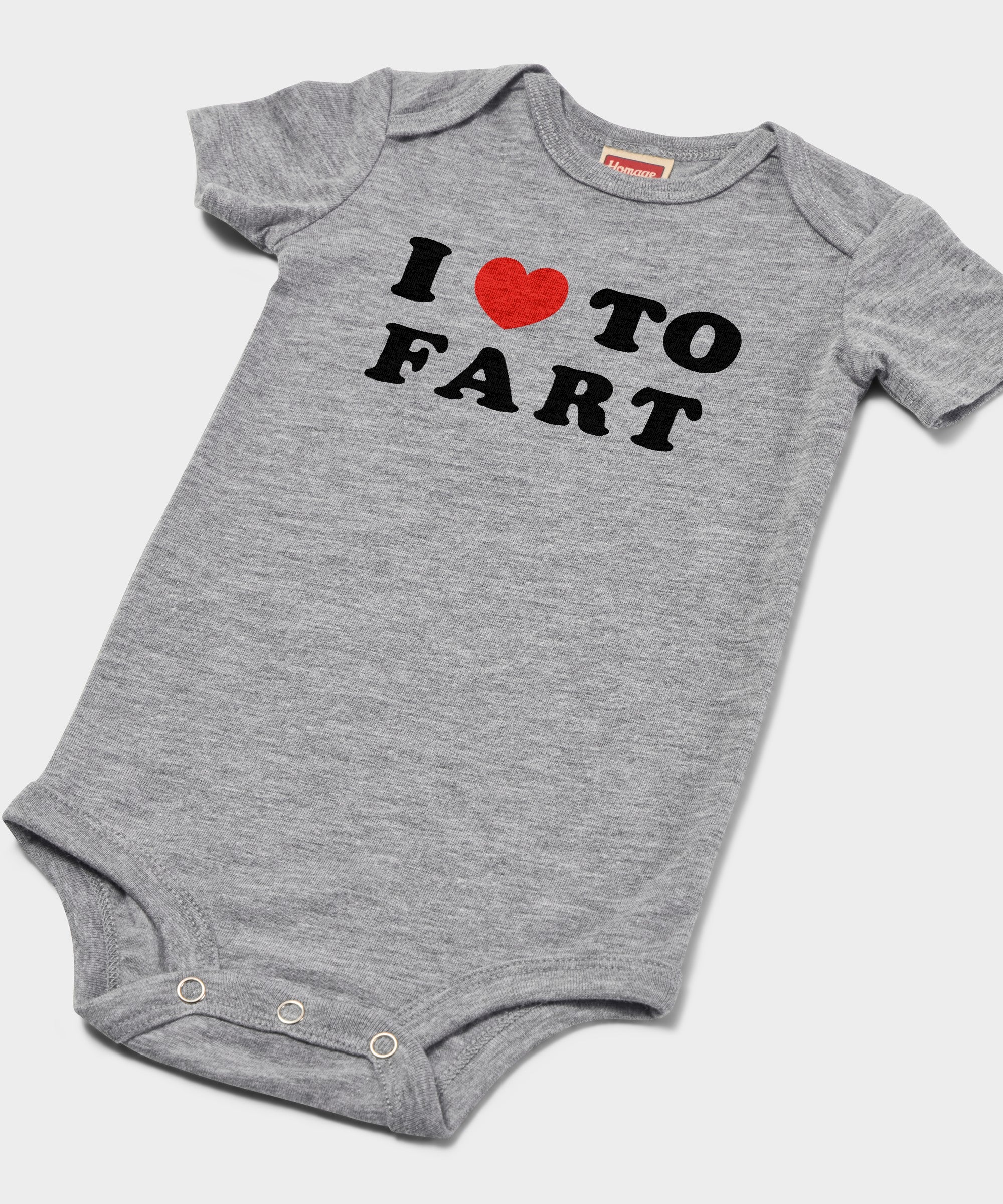 I Heart To Fart Baby One Piece - Image 3