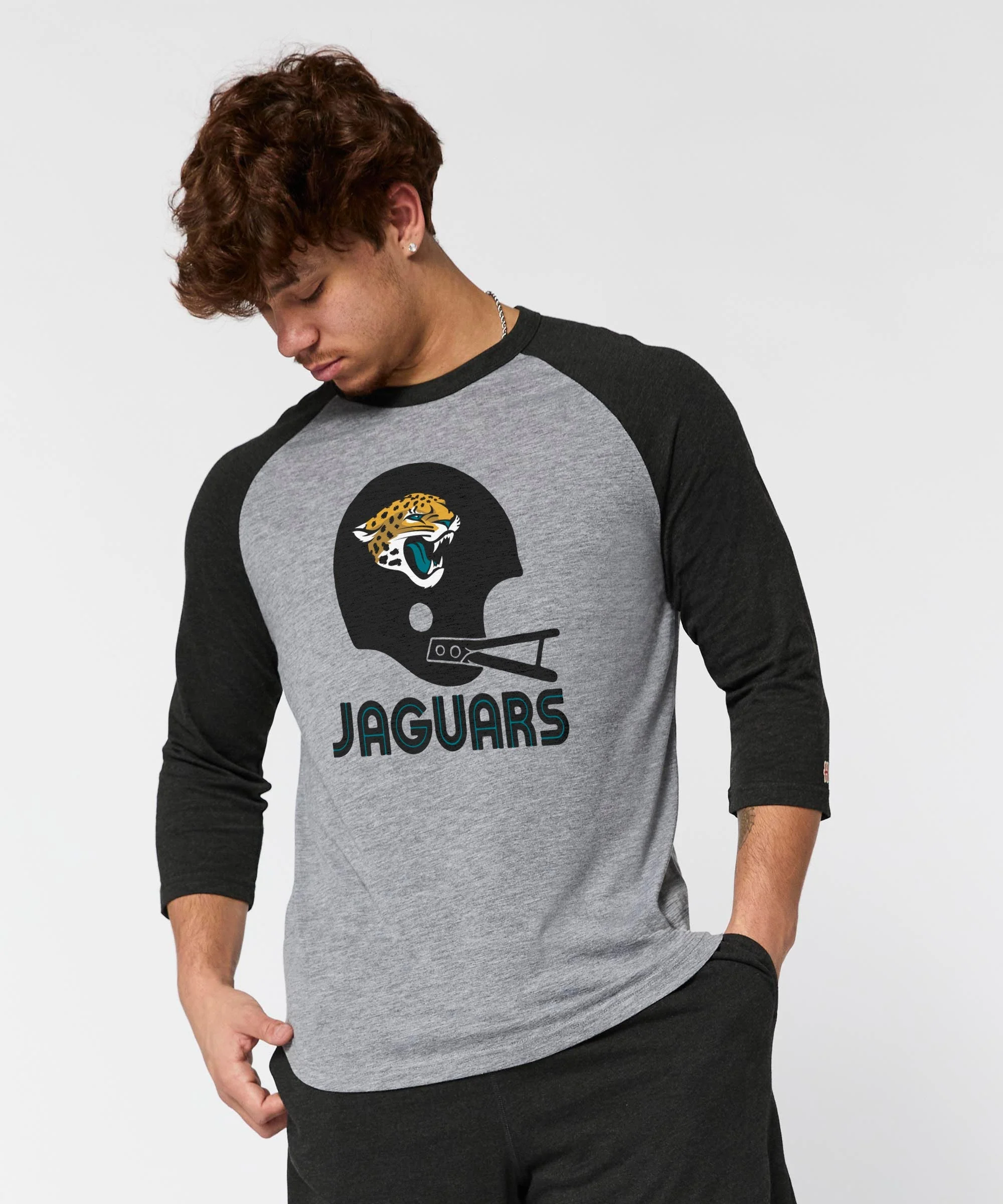 Jacksonville Jaguars Big Helmet Raglan - Image 3