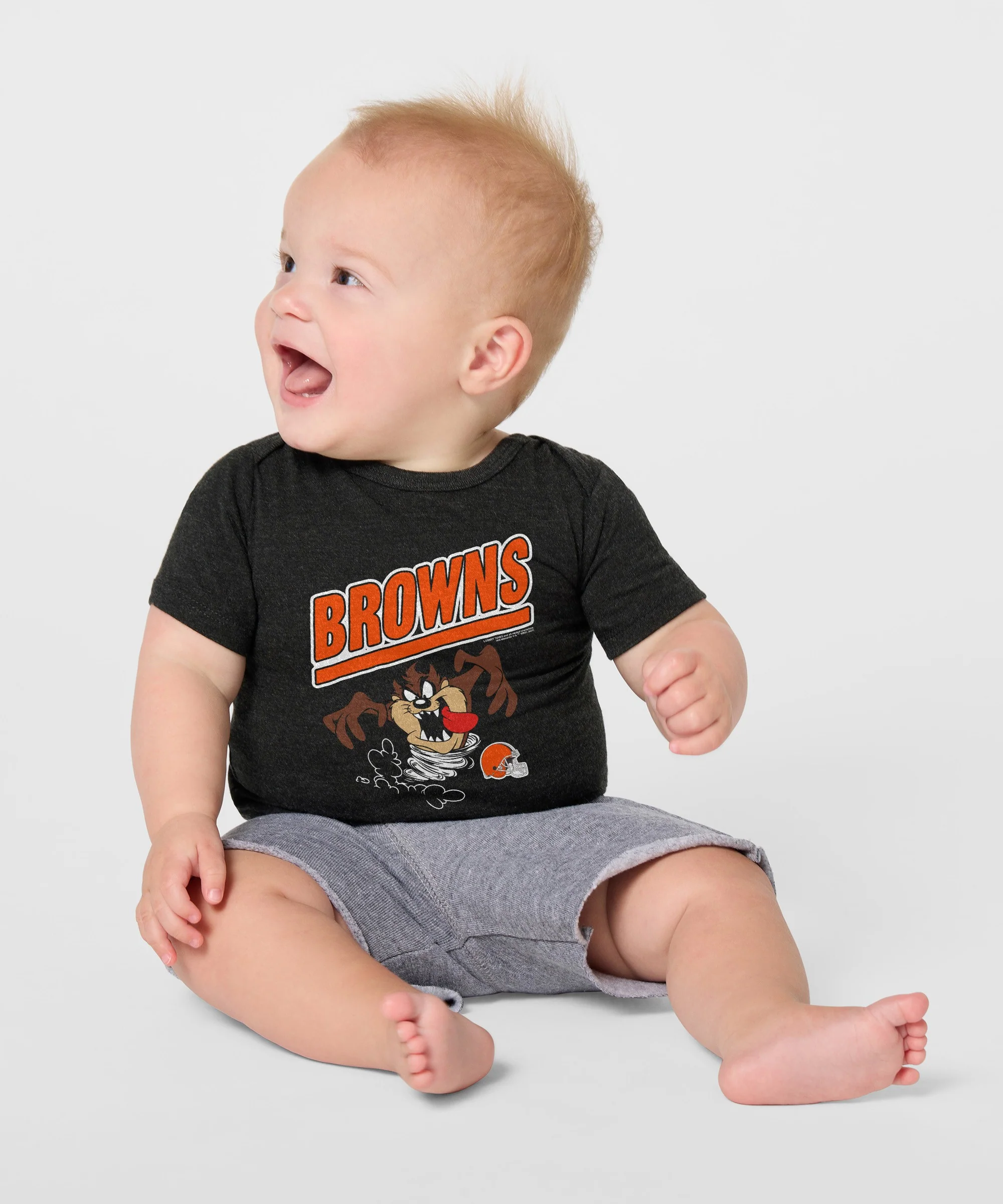Looney Tunes Taz x Cleveland Browns Baby One Piece - Image 3