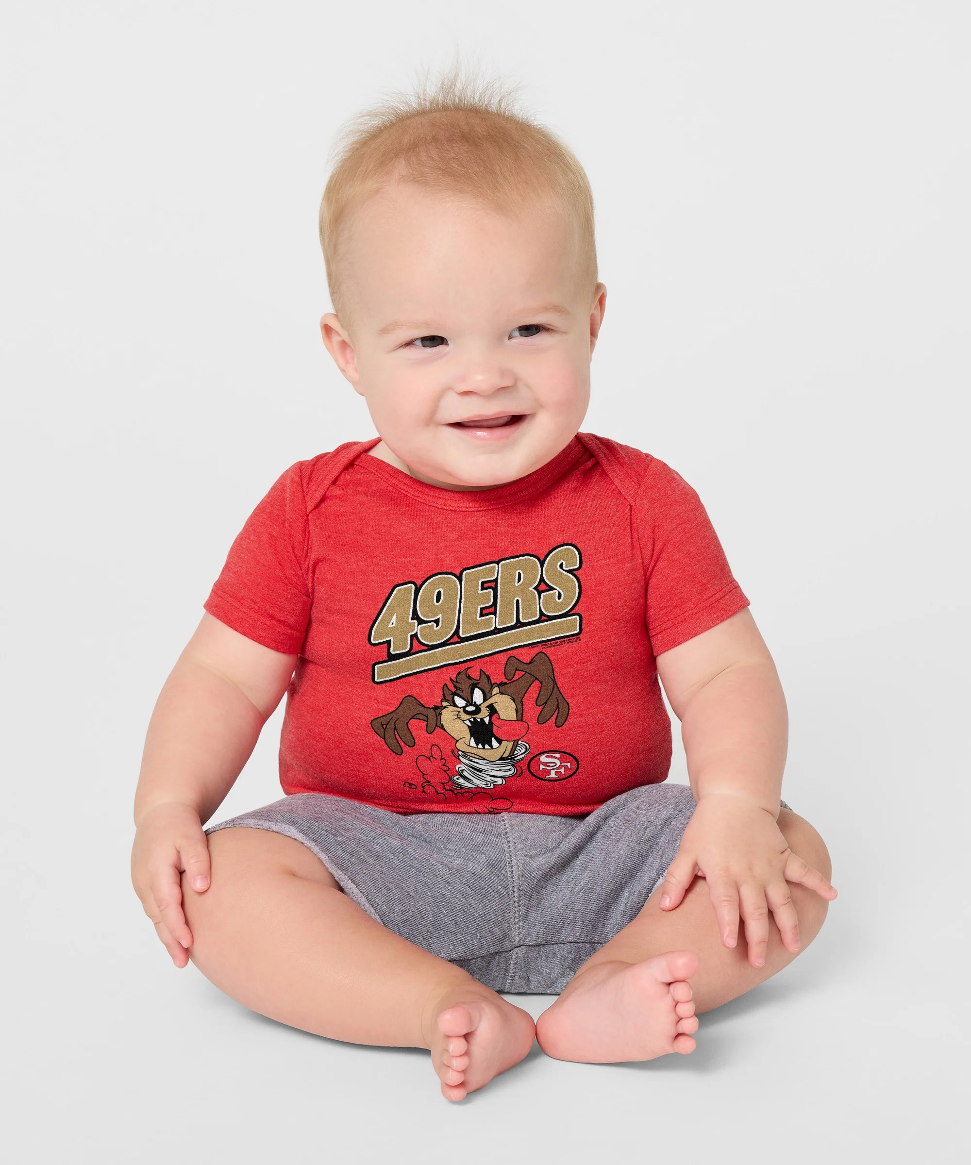 Looney Tunes Taz x San Francisco 49ers Baby One Piece - Image 3