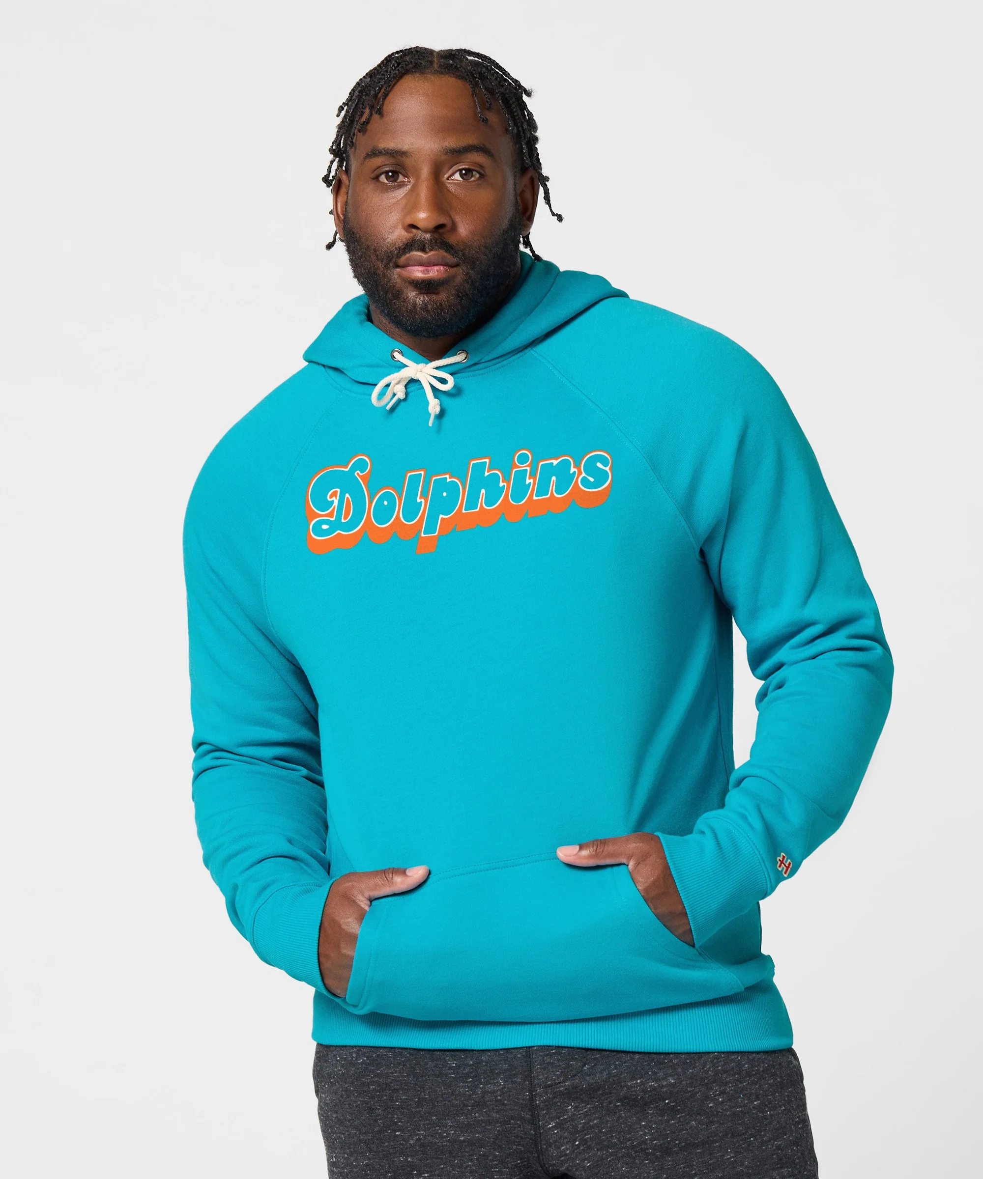 Miami Dolphins Wordmark '80 Hoodie - Image 3