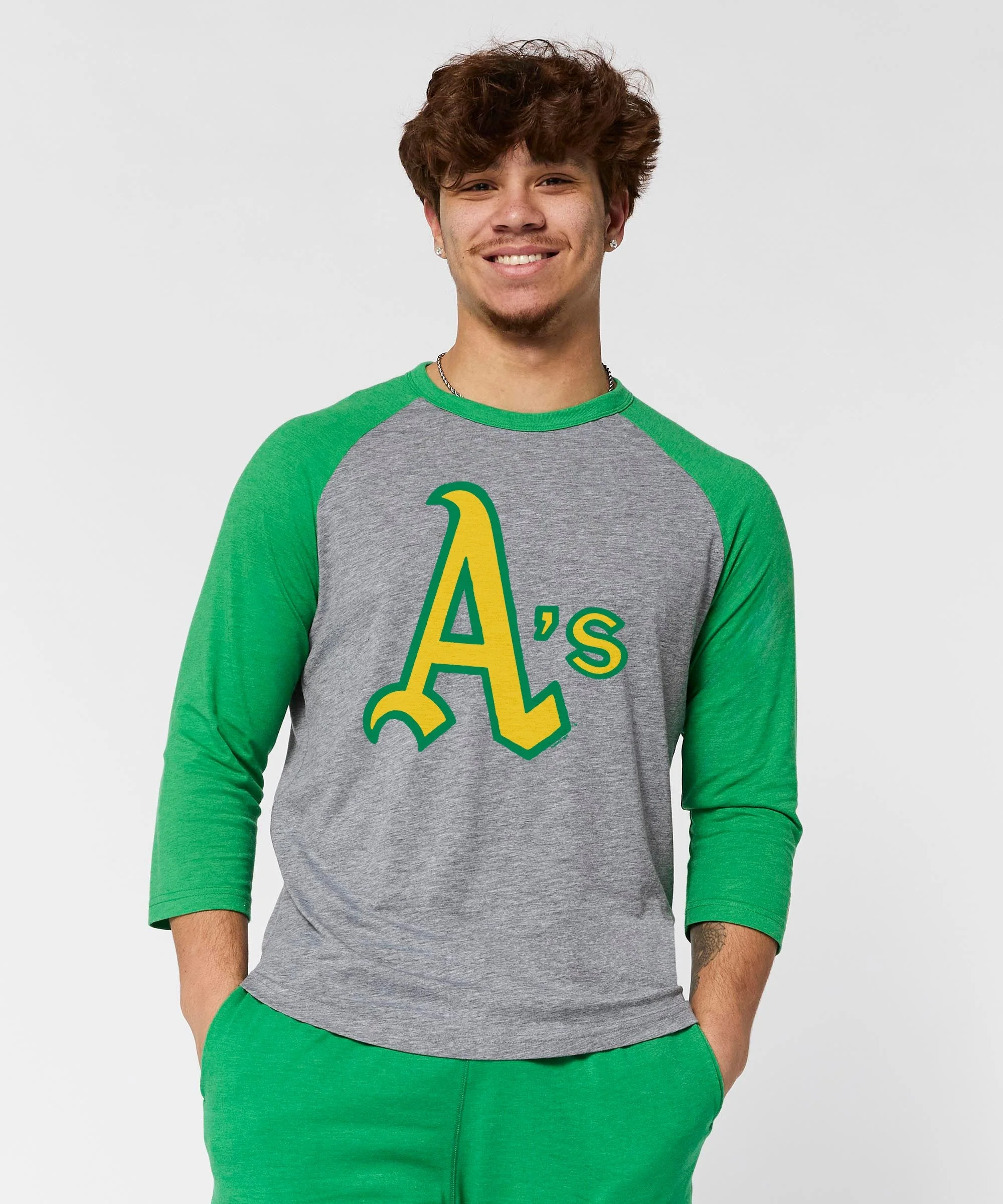 Oakland Athletics Jersey Logo '70 Raglan - Image 3