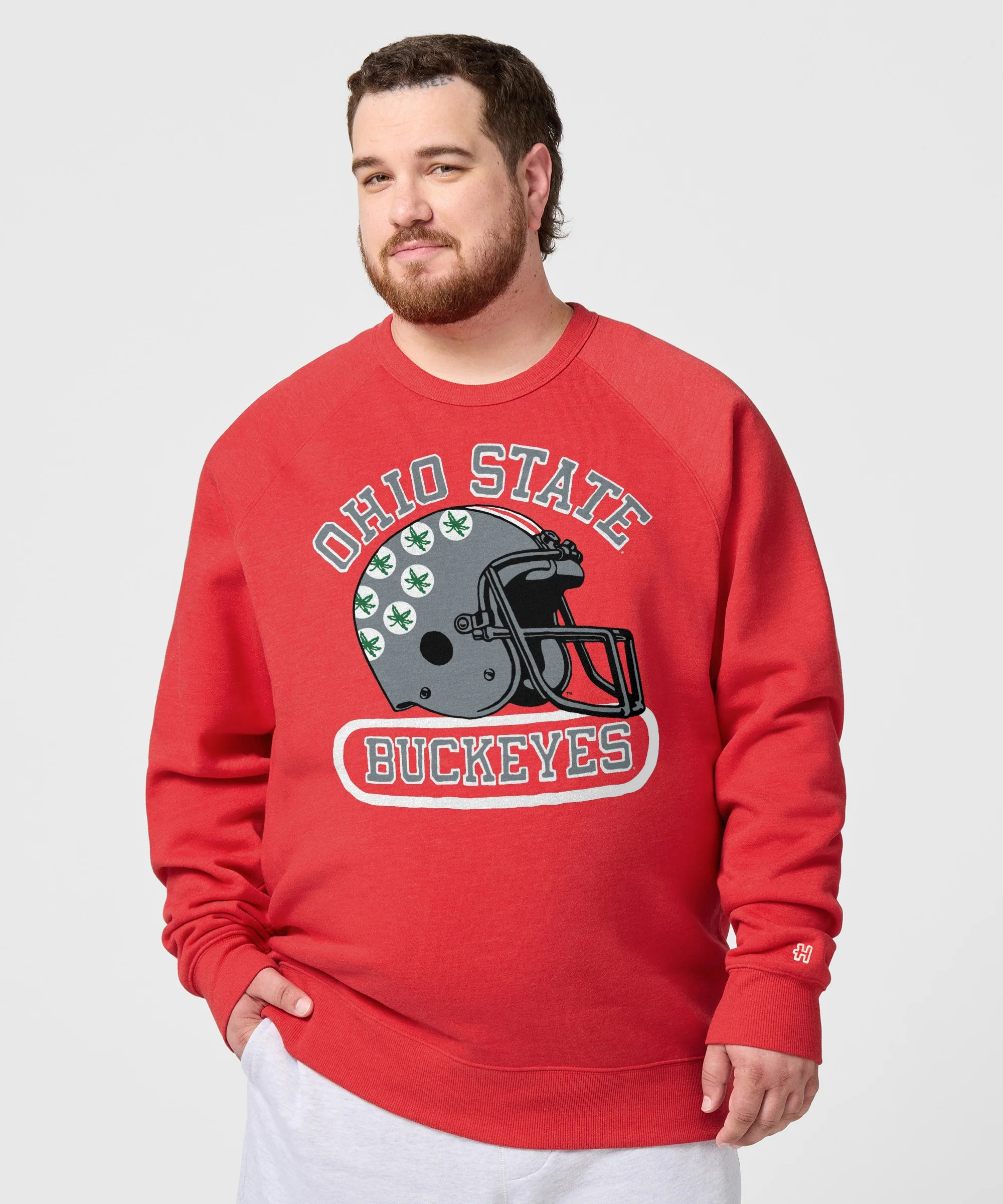 Ohio State Buckeyes Helmet Crewneck - Image 3