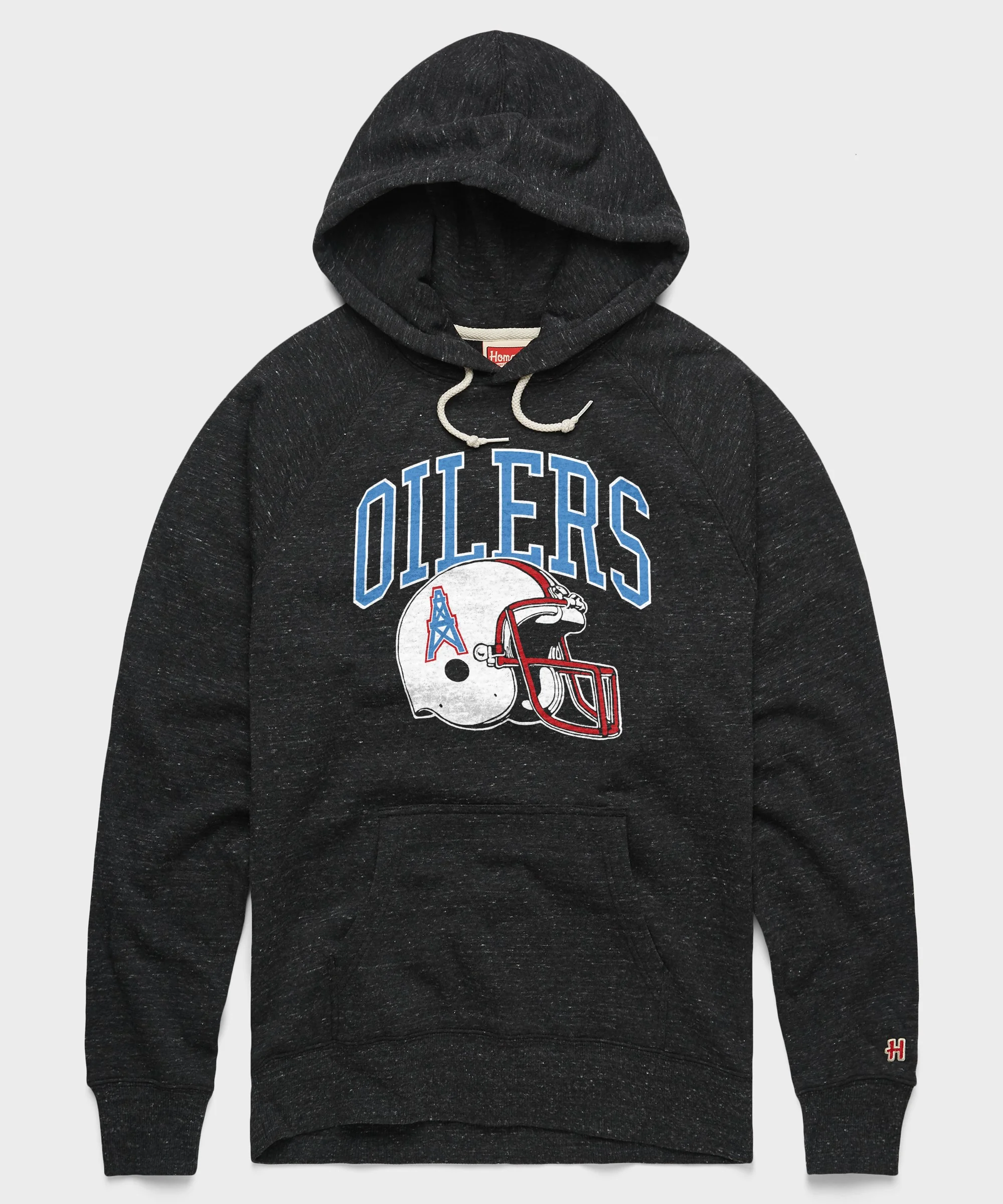 Oilers Football Helmet Retro Hoodie - Image 2