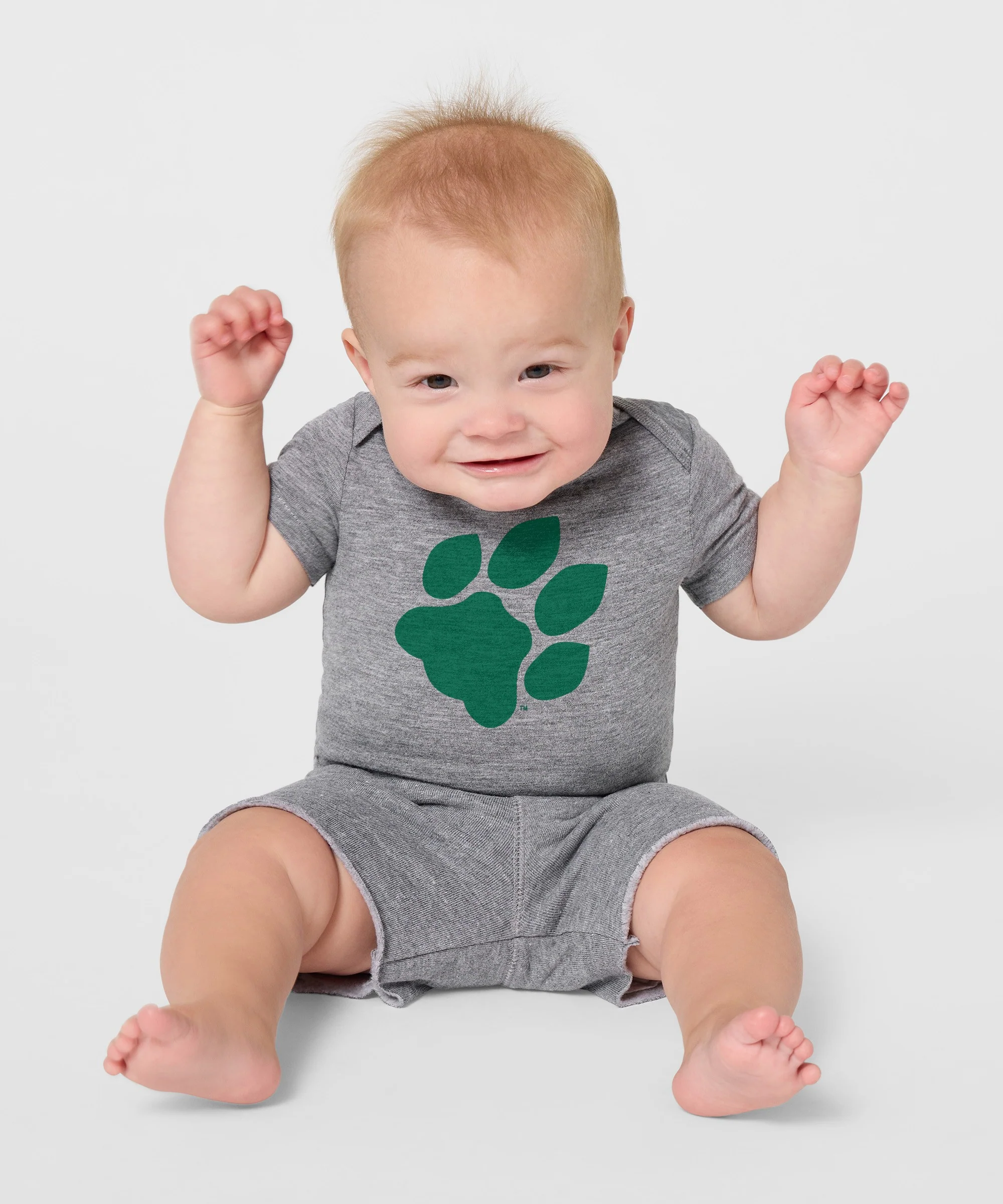 OU Pawprint Baby One Piece - Image 3