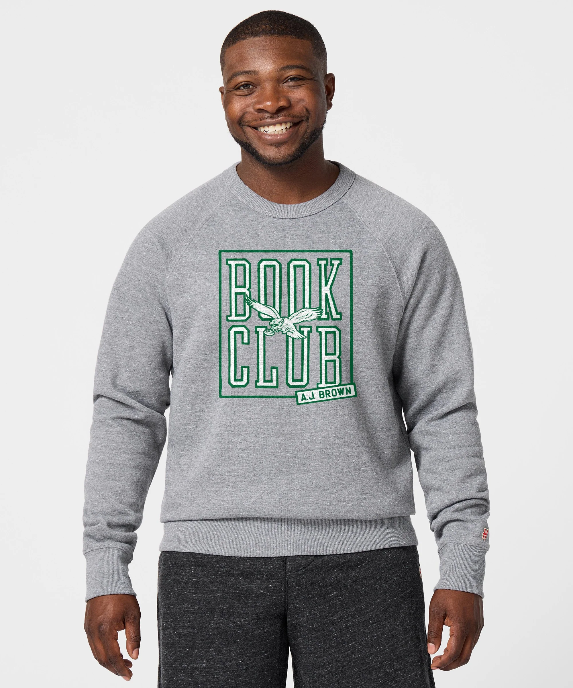 Philadelphia Eagles A.J. Brown Book Club Crewneck - Image 3