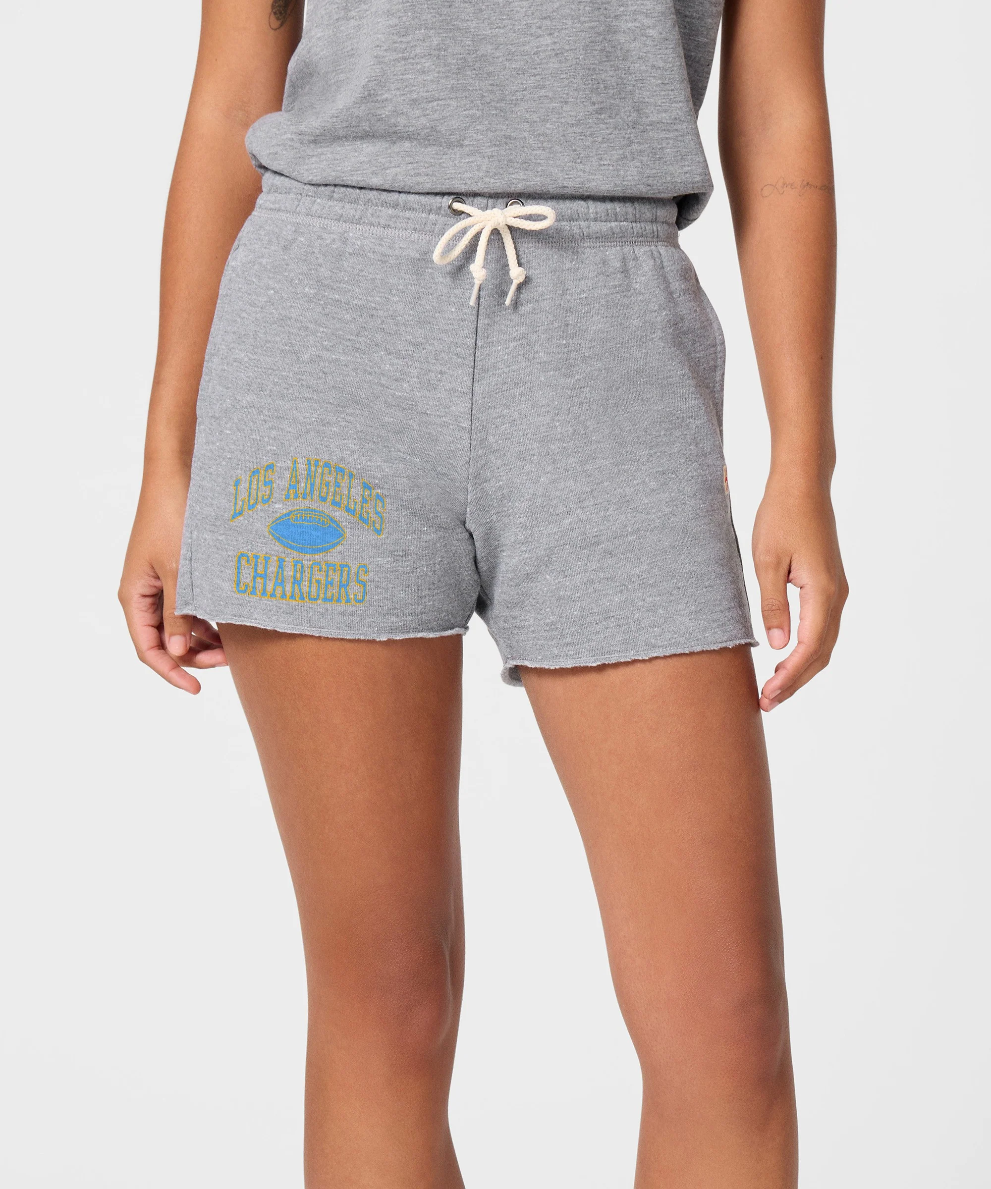 Women's Los Angeles Chargers Gridiron Sweat Shorts - Image 3