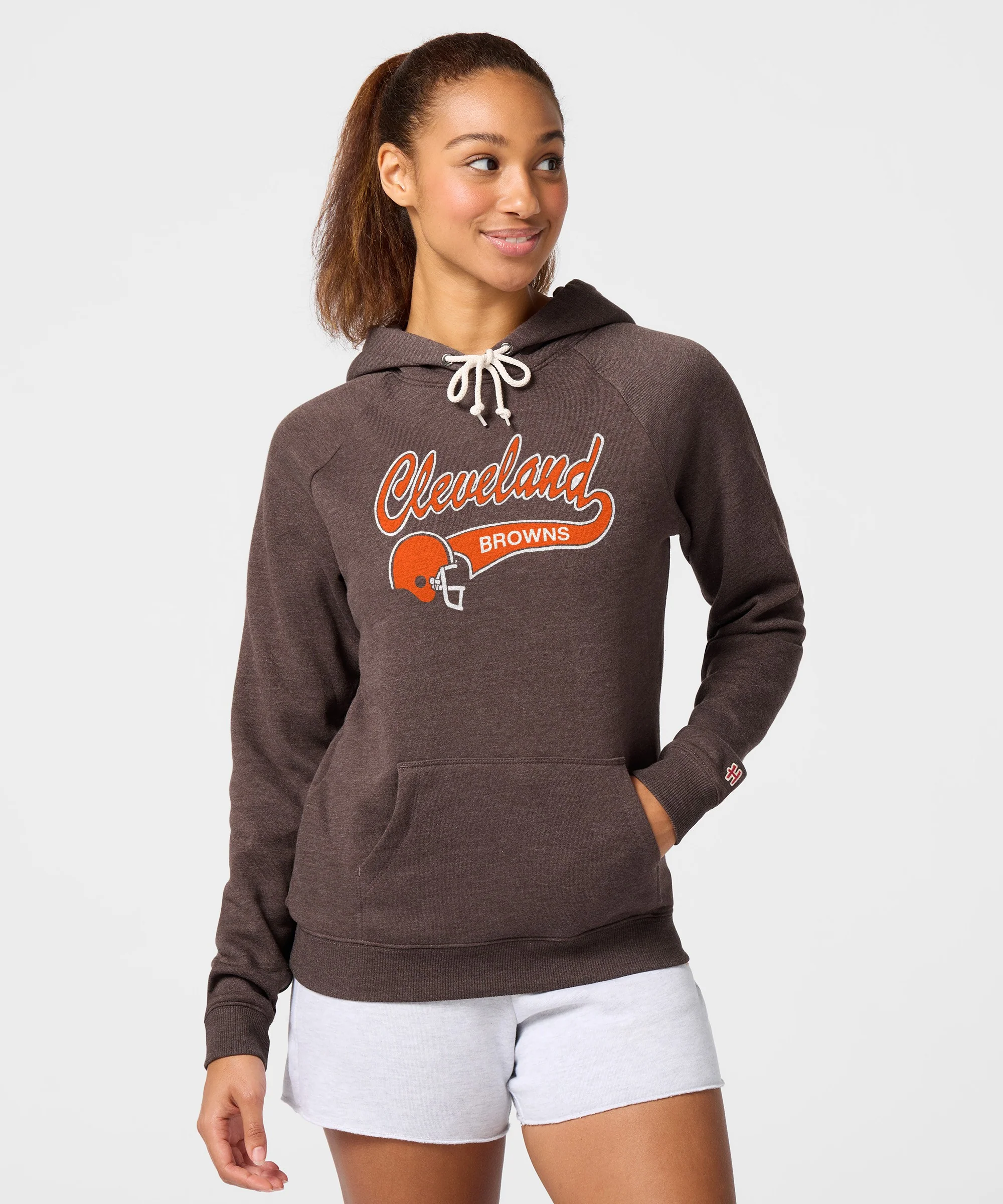 Women's Script Cleveland Browns Hoodie - Image 3