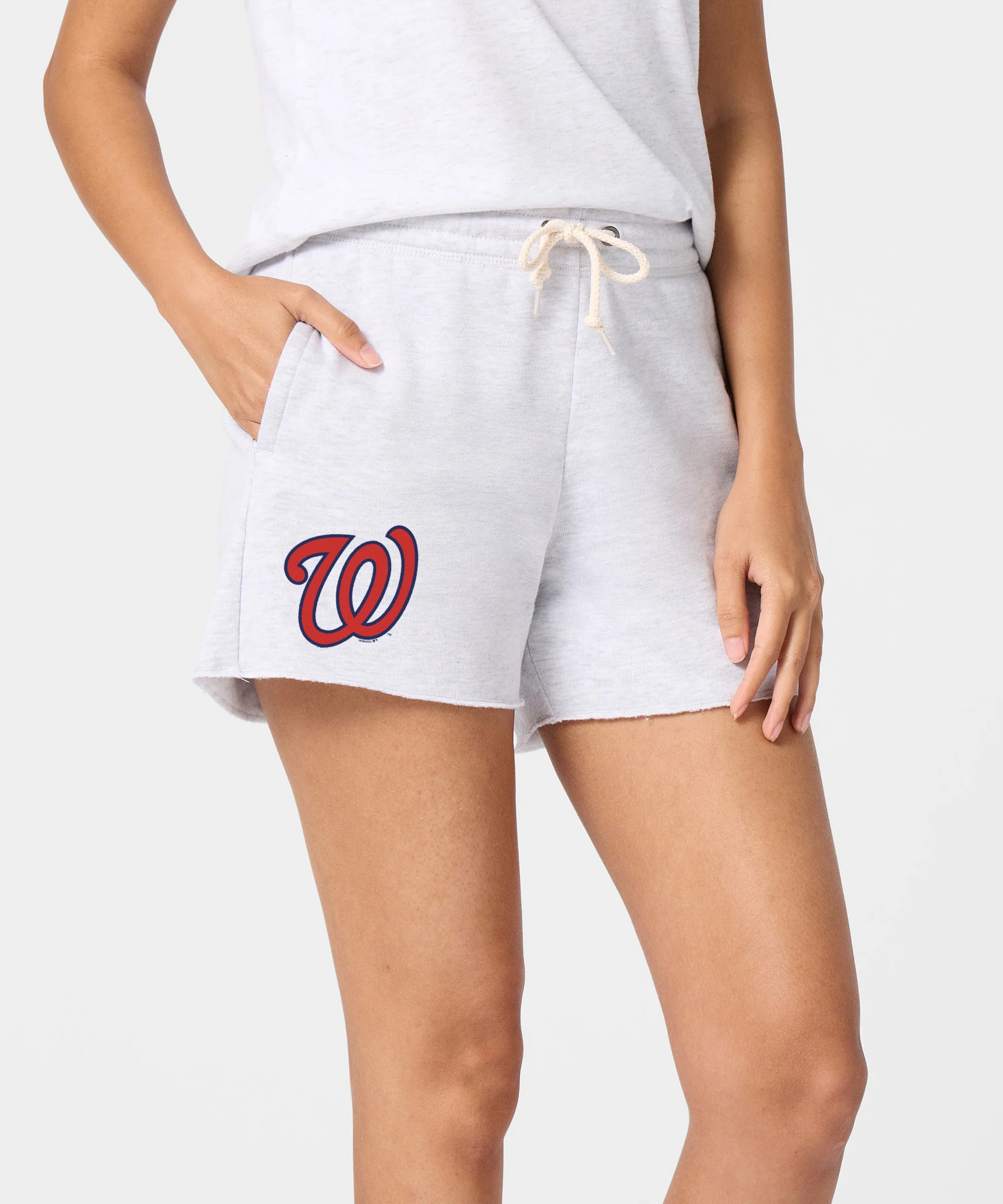 Women's Washington Nationals Jersey Logo '11 Sweat Shorts - Image 3