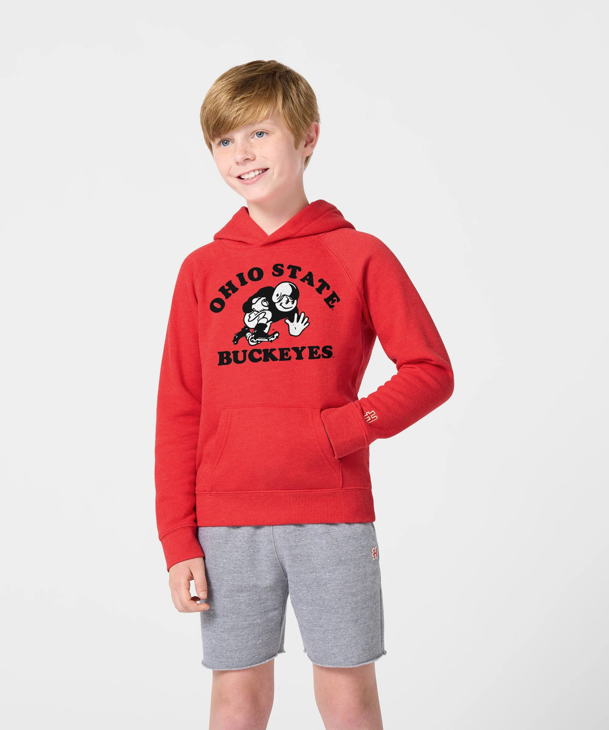 Youth Buckeyes Stiff Arm Hoodie - Image 3