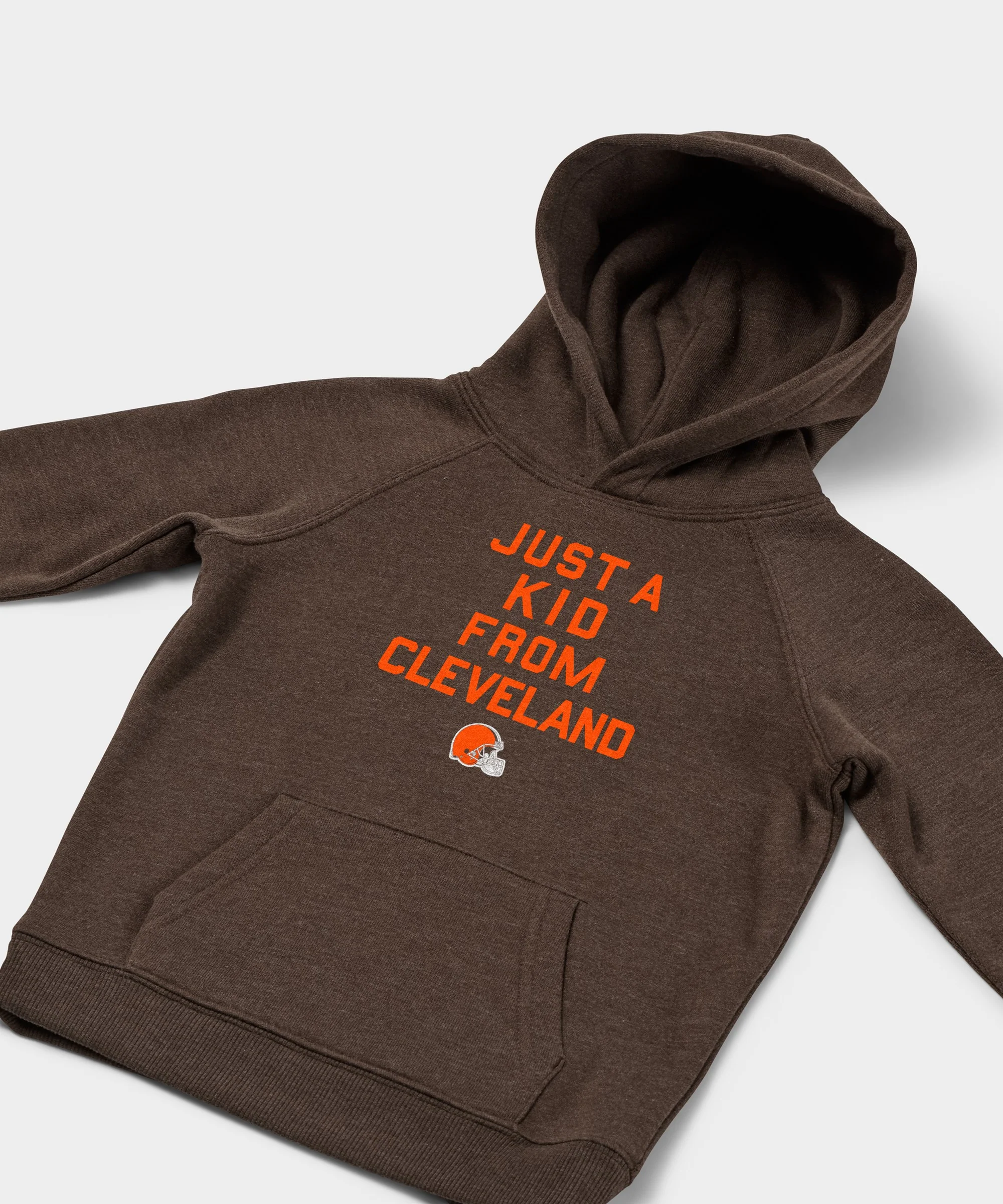 Youth Cleveland Browns Just A Kid From Cleveland Hoodie - Image 2