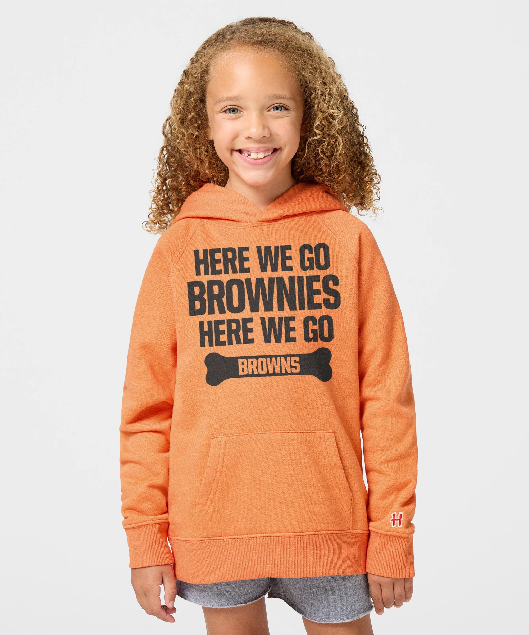 Youth Here We Go Brownies Here We Go Hoodie - Image 3