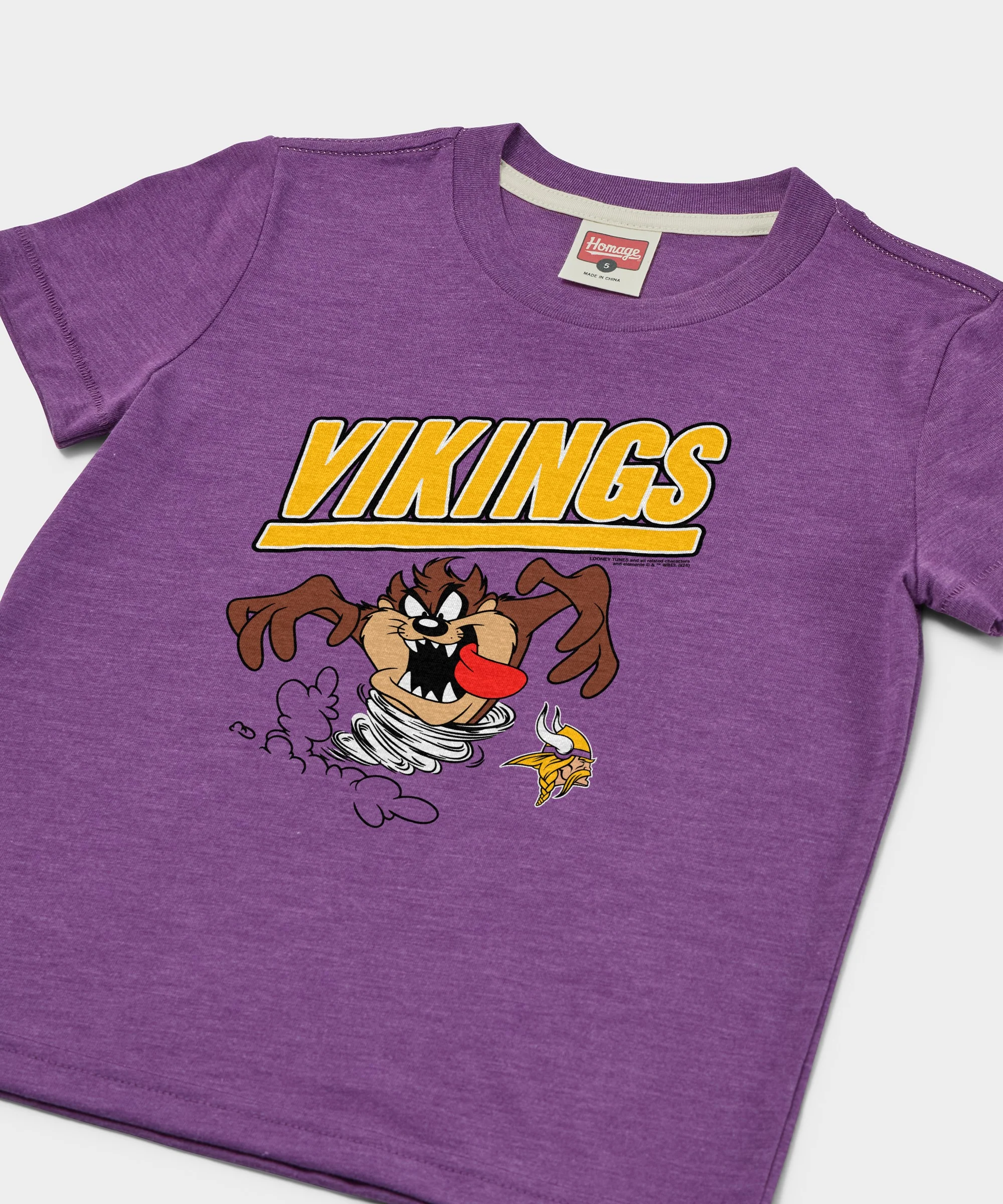 Youth Looney Tunes Taz x Minnesota Vikings - Image 2