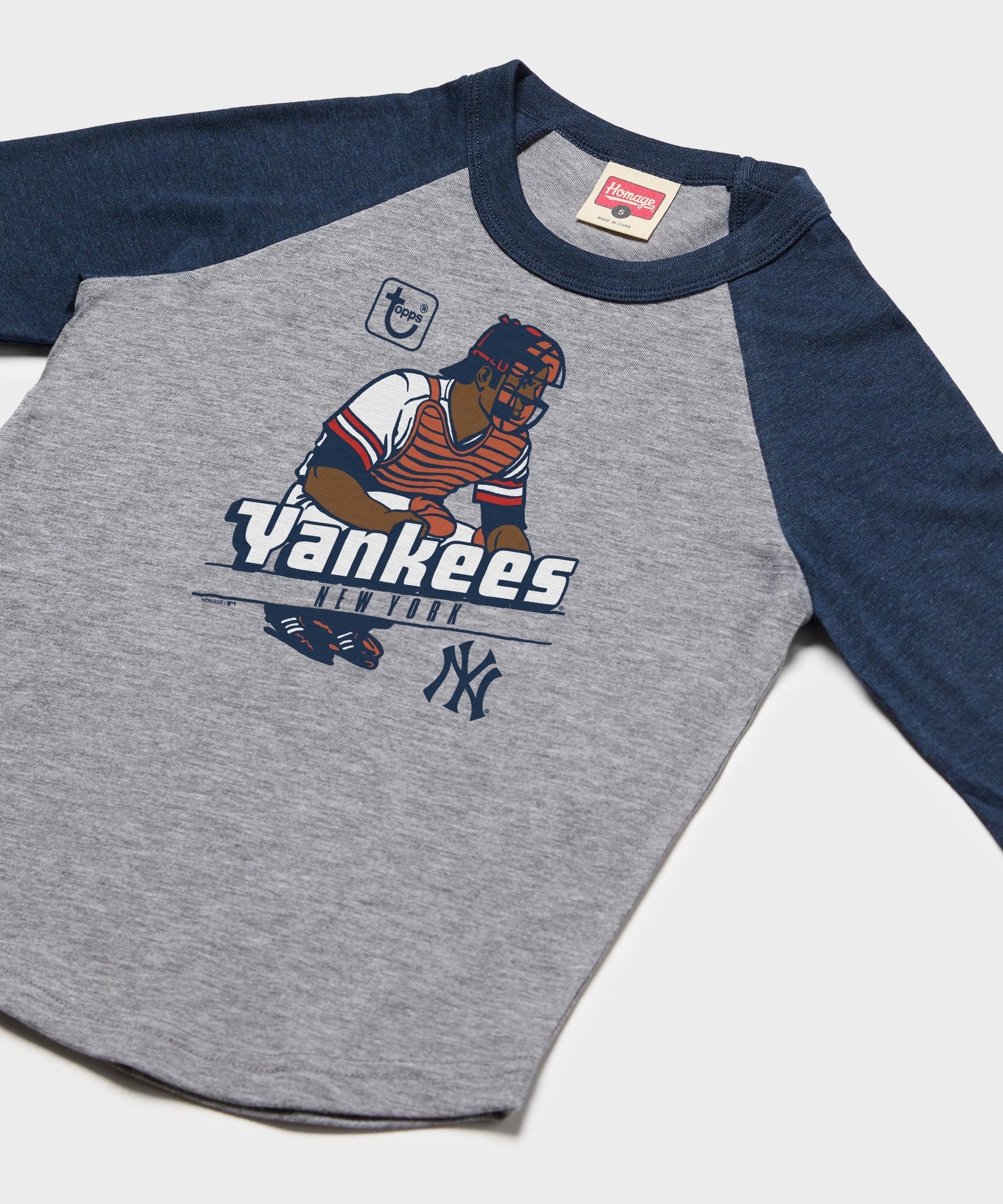 Youth MLB x Topps New York Yankees Raglan - Image 2