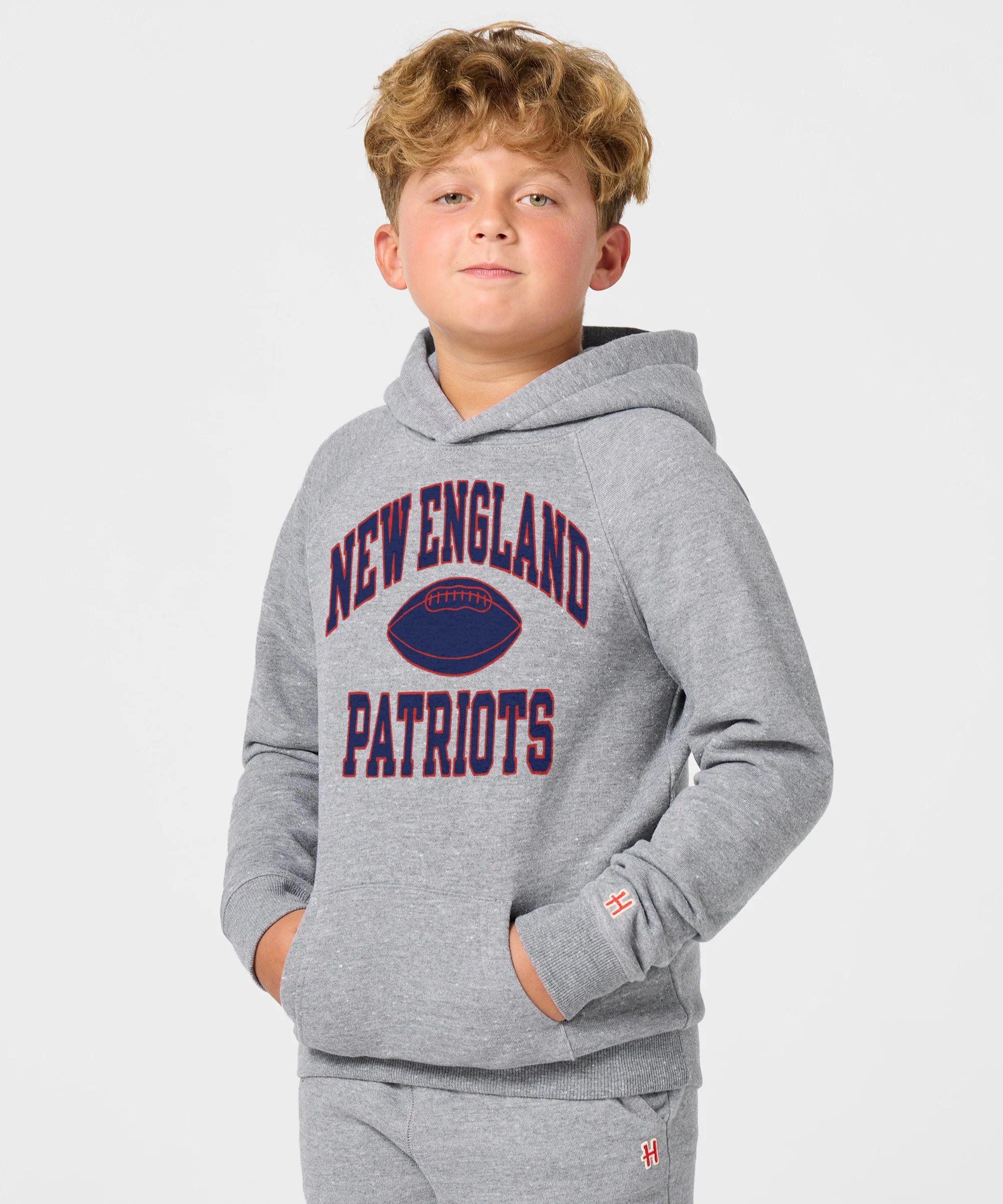 Youth New England Patriots Gridiron Hoodie - Image 3