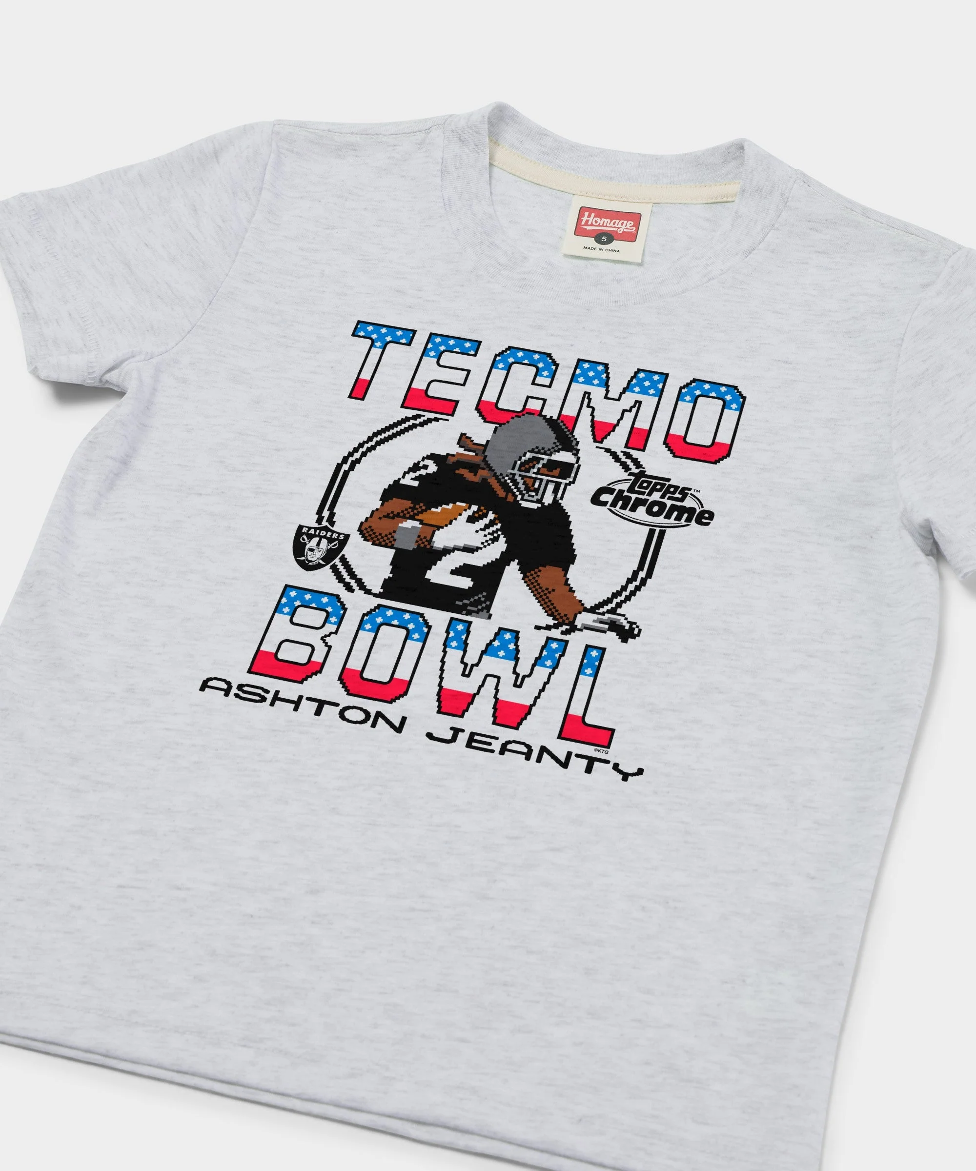 Youth Tecmo Bowl x Topps Chrome Raiders Ashton Jeanty - Image 2
