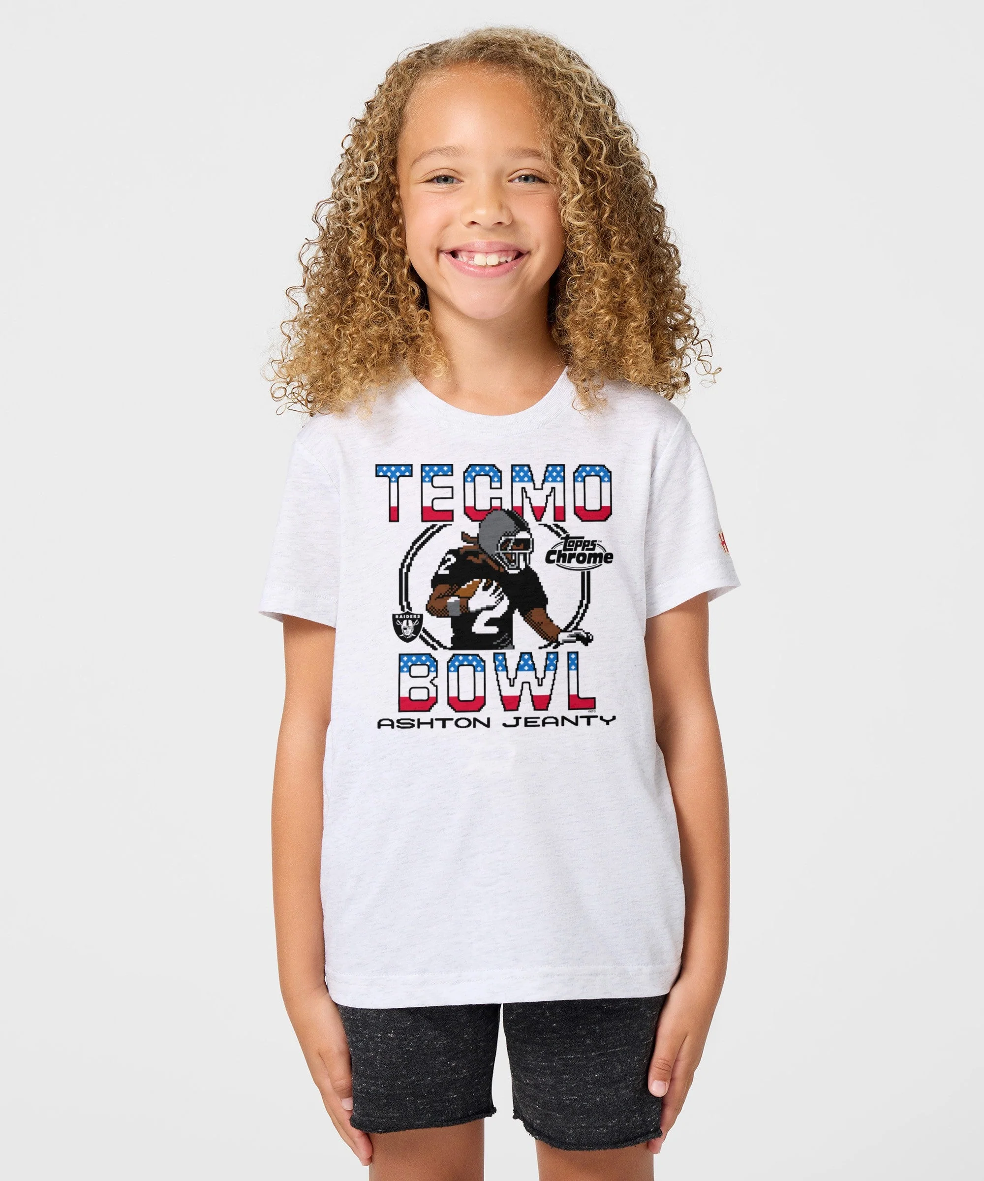 Youth Tecmo Bowl x Topps Chrome Raiders Ashton Jeanty - Image 3