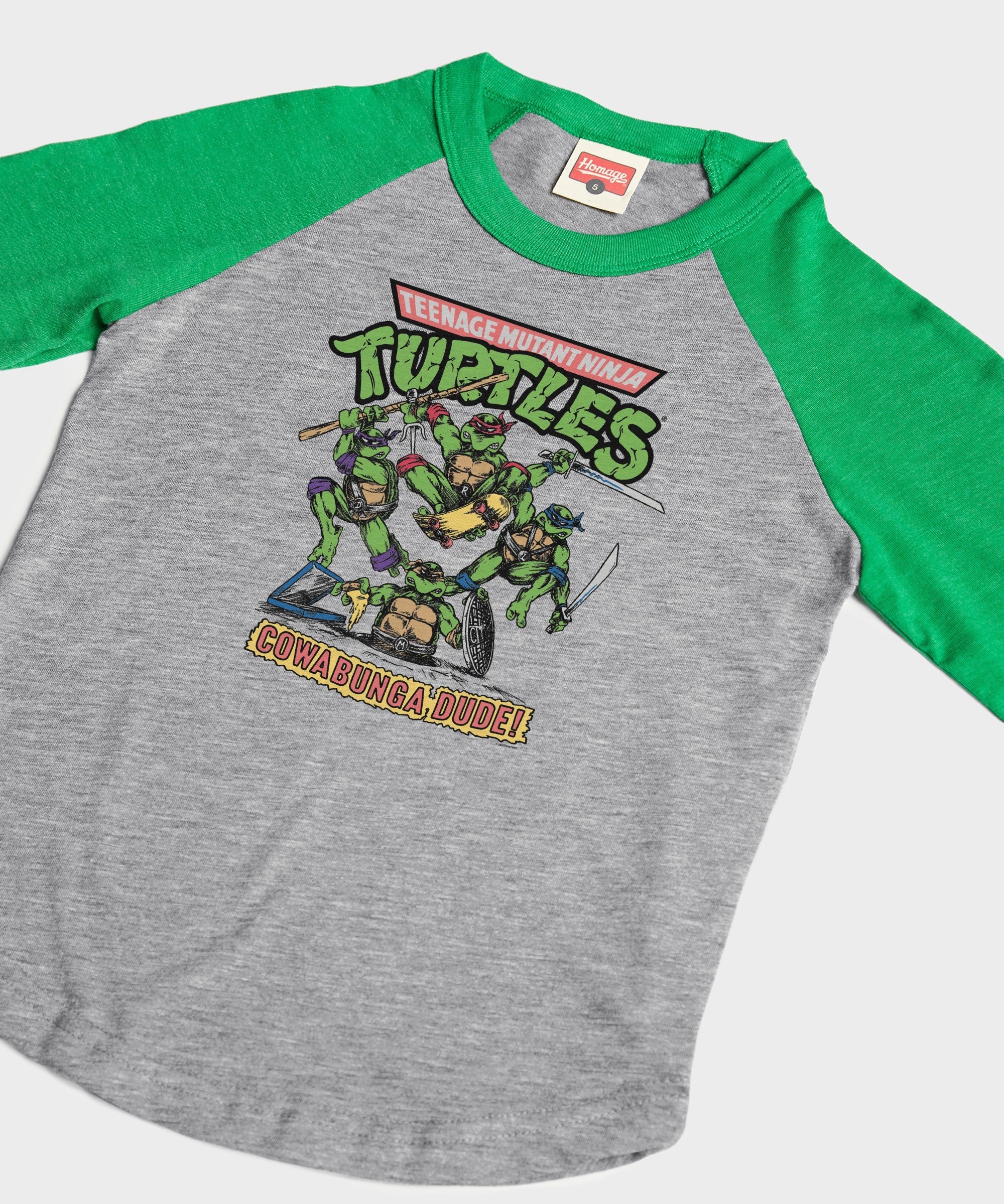 Youth Teenage Mutant Ninja Turtles Cowabunga Raglan - Image 2