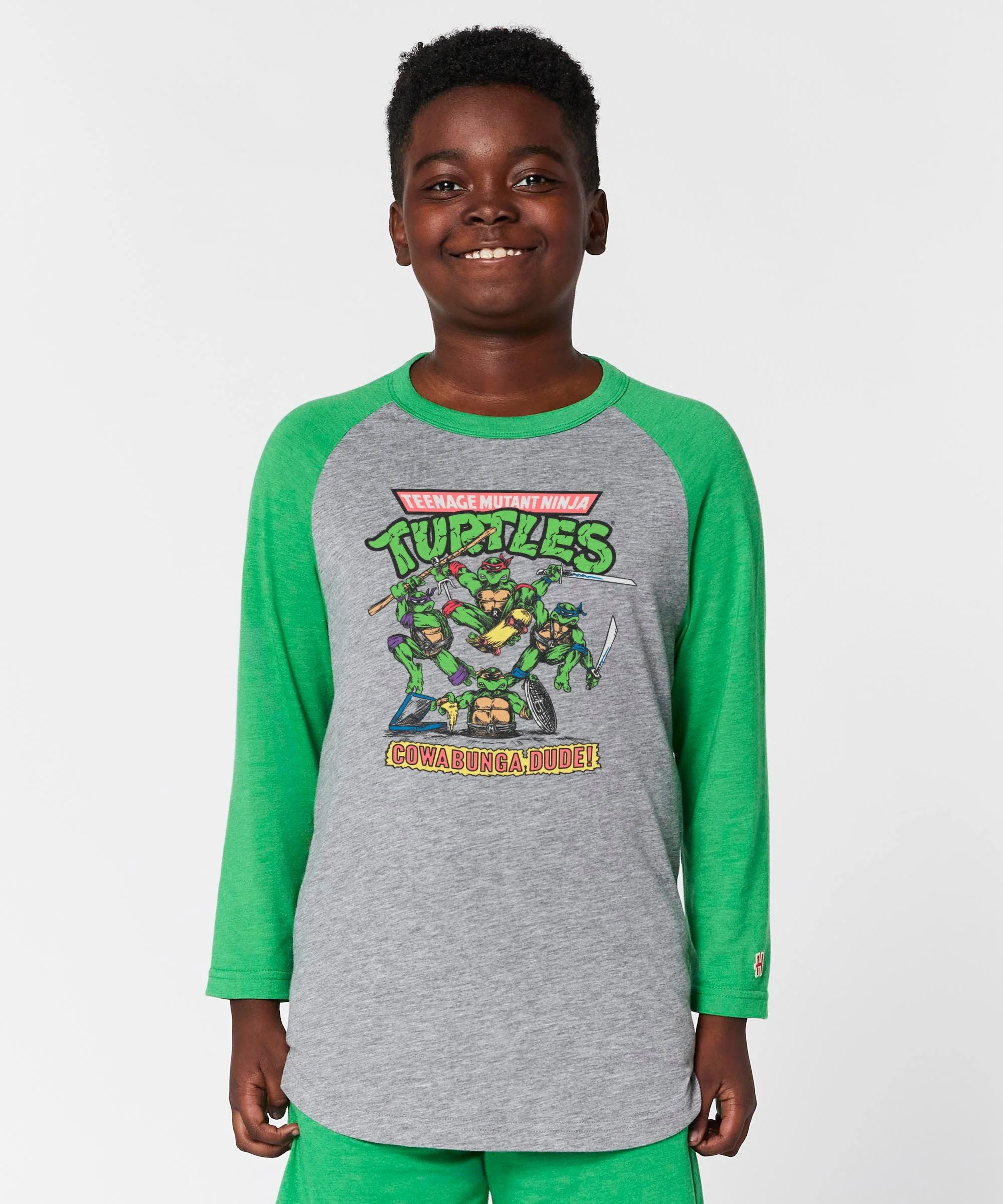 Youth Teenage Mutant Ninja Turtles Cowabunga Raglan - Image 3