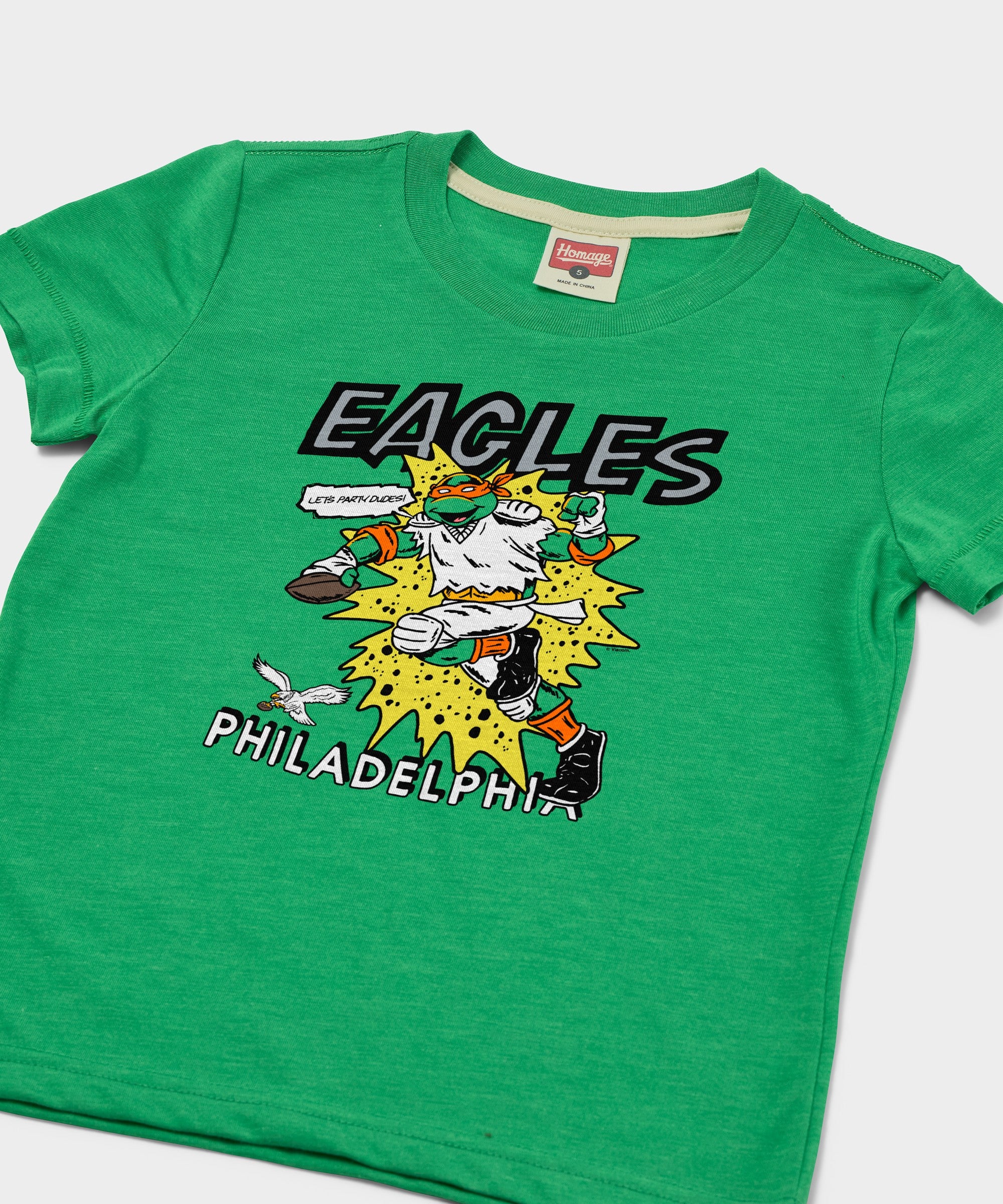 Youth TMNT Michelangelo x Philadelphia Eagles - Image 2
